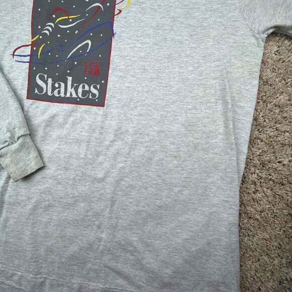 VTG Vencor Stakes 15K Long Sleeve Gray T Shirt Fotl XL USA Crew Neck Adult - Picture 8 of 16